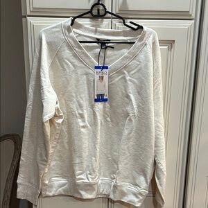 Buffalo David Bitton Women's V-Neck Cream Sweater